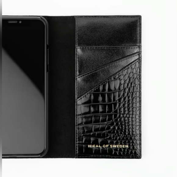 NEW Ideal of Sweden Neo Noir Croc Studio Clutch for Galaxy S21 Ultra - Picture 3 of 12